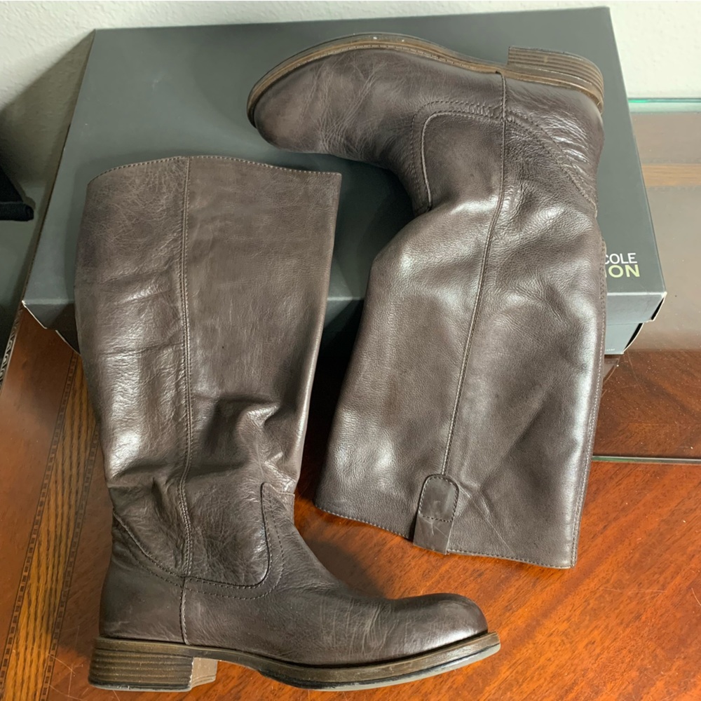 Kenneth Cole Reaction Tried and Tide Leather Riding Boots